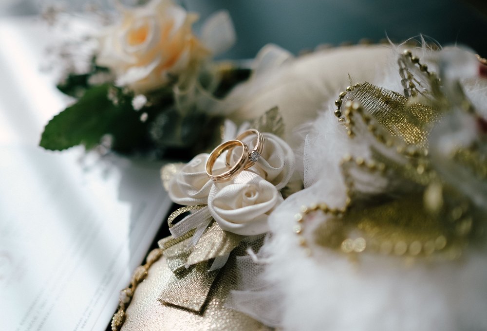 Wedding rings for an intimate ceremony